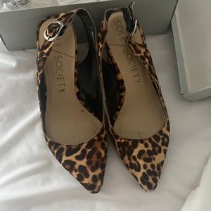 Sole Society leopard sling back